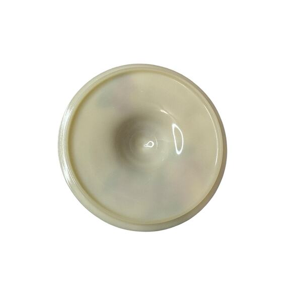 Vintage Fire King Ivory Apple Glass Lid 8 1/4 Inches For Casserole Dish - Picture 8 of 10